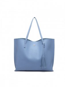 Modrá shopper kabelka Miss Lulu
