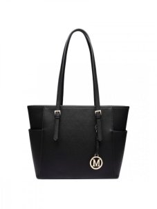 Černá kabelka Miss Lulu s nastavitelnými poutky