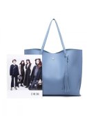 Modrá shopper kabelka Miss Lulu