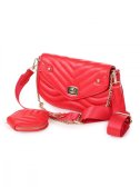 Červená crossbody kabelka Versoli