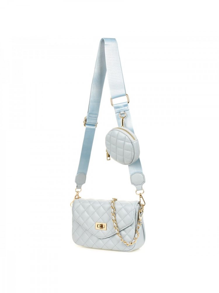 Světle šedá crossbody kabelka Versoli