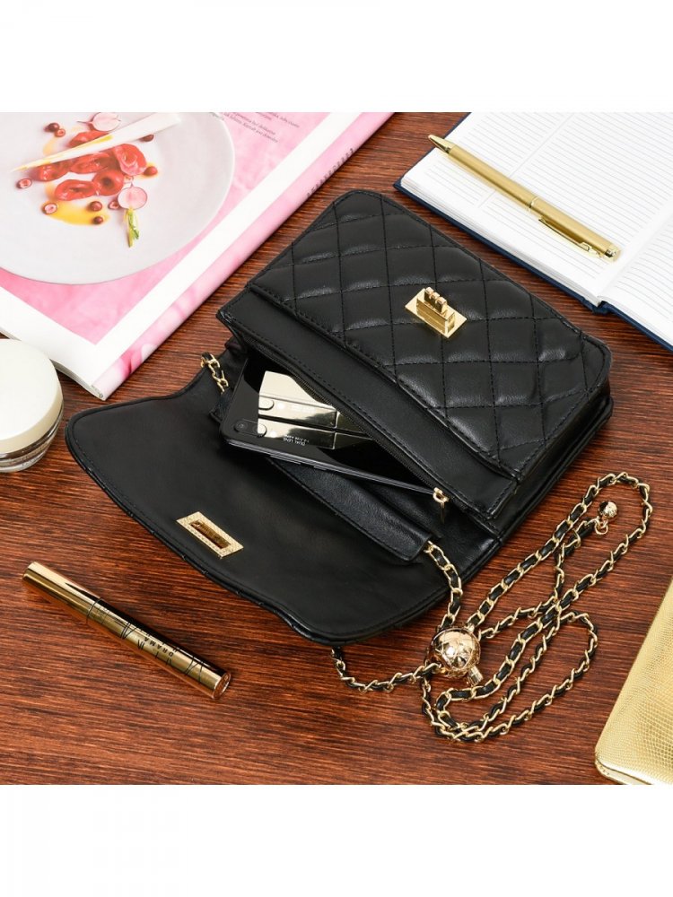 Černá crossbody kabelka Versoli