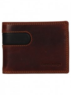 Pánská kožená peněženka SendiDesign Morgan hnědá