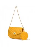 Žlutá crossbody kabelka Versoli