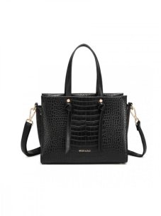 Černá stylová kabelka Miss Lulu