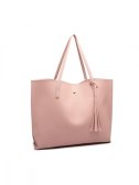 Růžová shopper kabelka Miss Lulu