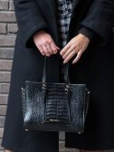 Černá stylová kabelka Miss Lulu