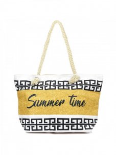 Plážová taška Summer Time s řeckým vzorem