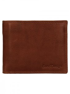 Pánská kožená peněženka SendiDesign Coburn cognac