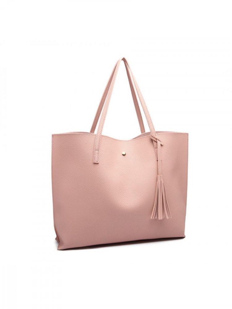 Růžová shopper kabelka Miss Lulu