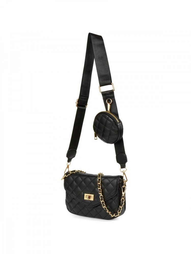 Černá crossbody kabelka Versoli