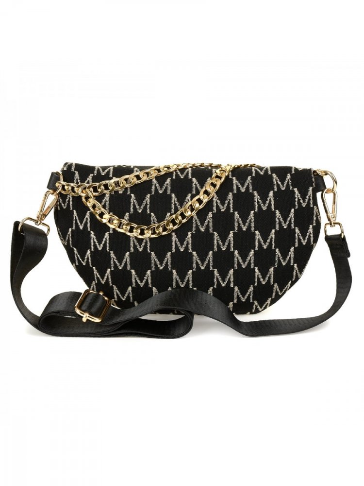 Černá crossbody ledvinka Versoli