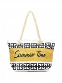 Plážová taška Summer Time s řeckým vzorem