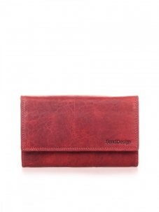 Dámská kožená peněženka SendiDesign Angel červená