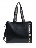 Velká černá kabelka Laura Biaggi